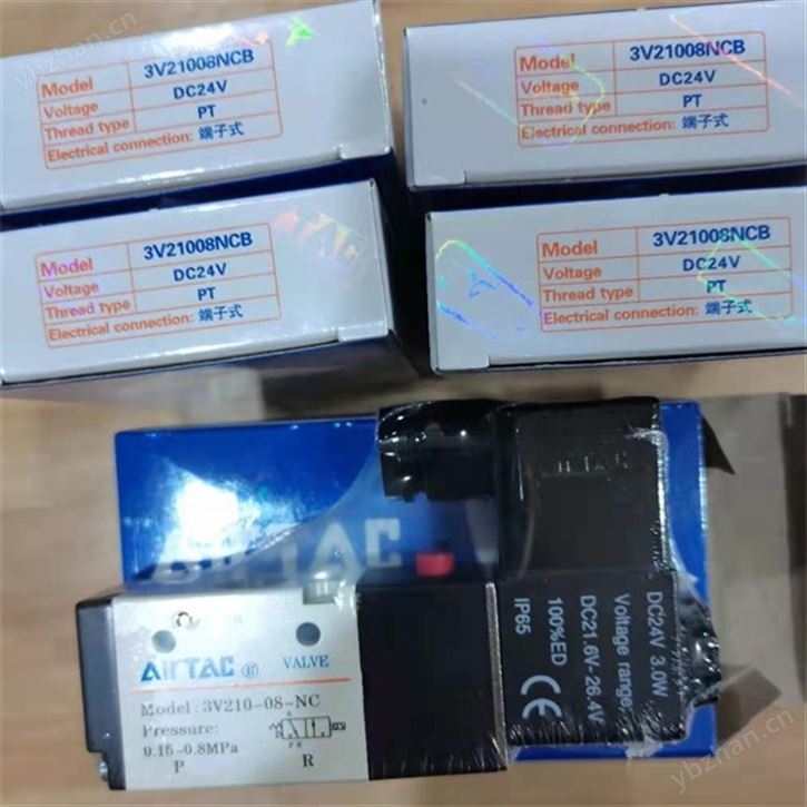 AIRTAC電磁閥4M310-10 AC220V結構分析