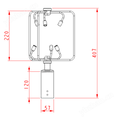 不锈钢款三维风速仪